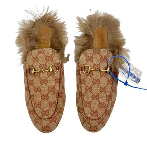 gucci horsebit princetown|Gucci princetown fur sale.